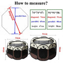 Portable Pet Cage: Spacious Octagon Playpen with Zipper