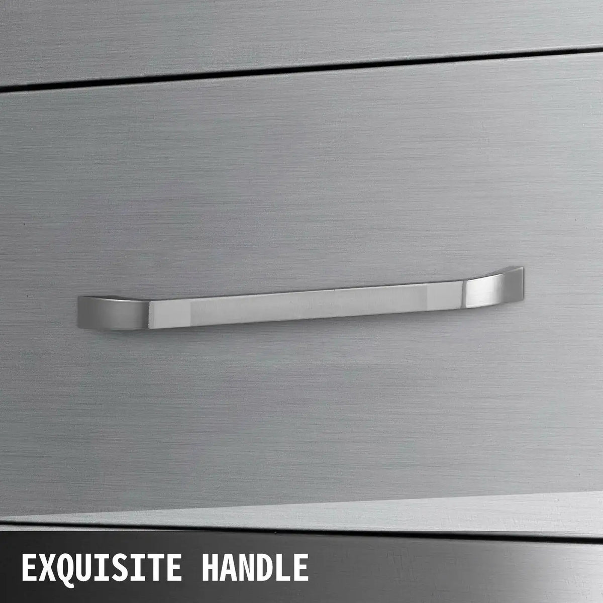 SucceBuy Stainless Steel Outdoor Kitchen Drawers W/ Handle Large — product view 3