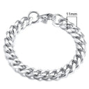 Vnox 3-11mm Chunky Miami Curb Chain Bracelet for Men