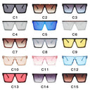 Unisex Oversized Square Sunglasses with UV Protection Fashion