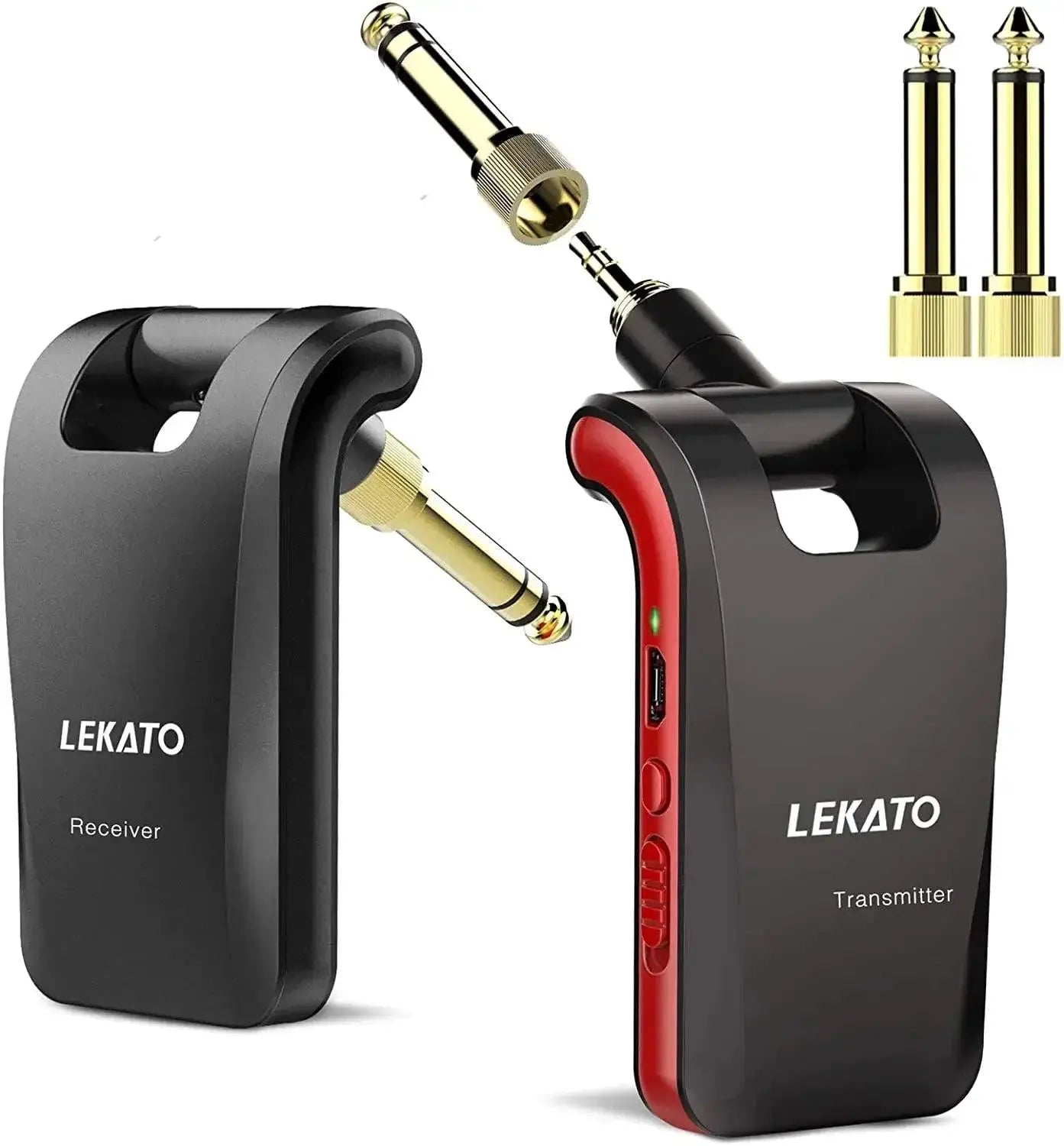 Lekato WS60 Wireless Guitar Transmitter 2 In 1 Receiver