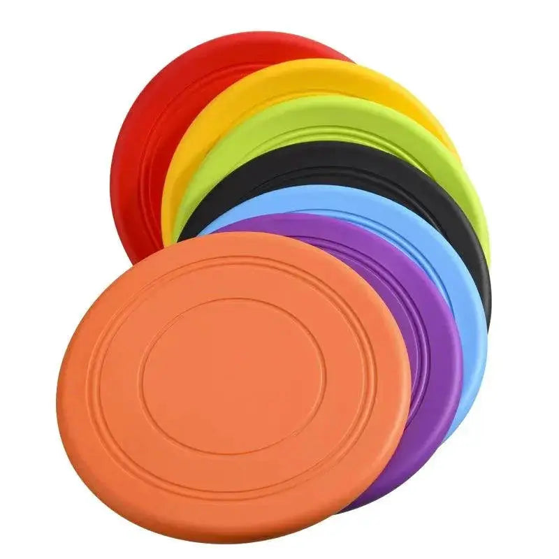 Dog Rubber Flying Saucer Toy Interactive UFO Training Disc