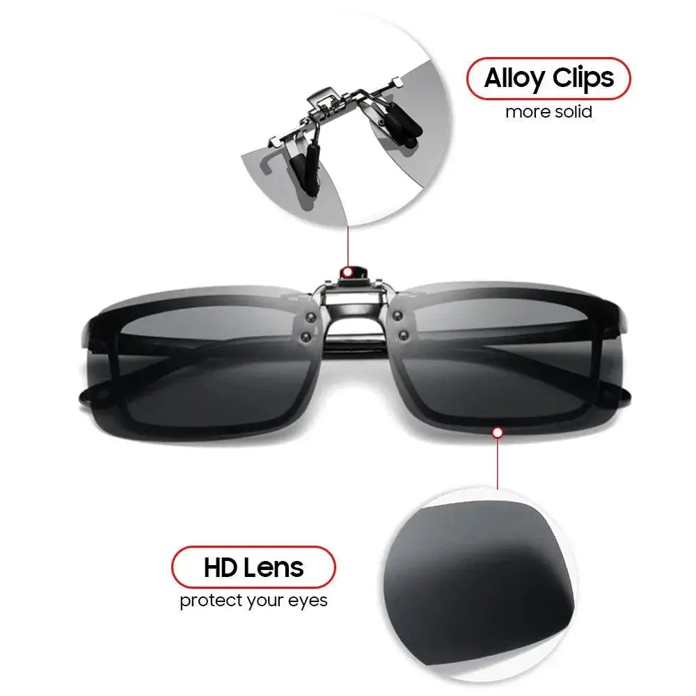 Stylish Polarized Clip On Sunglasses UV400 For Men And Women