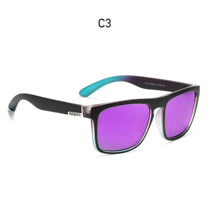 KDEAM Polarized Sunglasses For Men Classic Square Frame