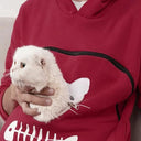 Pet Lover's Kangaroo Pet Carrier Hoodie with Cuddle Pouch