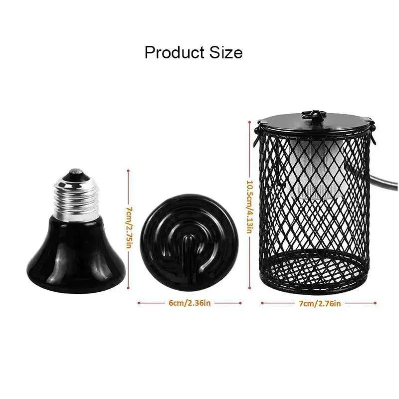 Pet Infrared Ceramic Emitter Heat Lamp E27 For Reptiles Easy