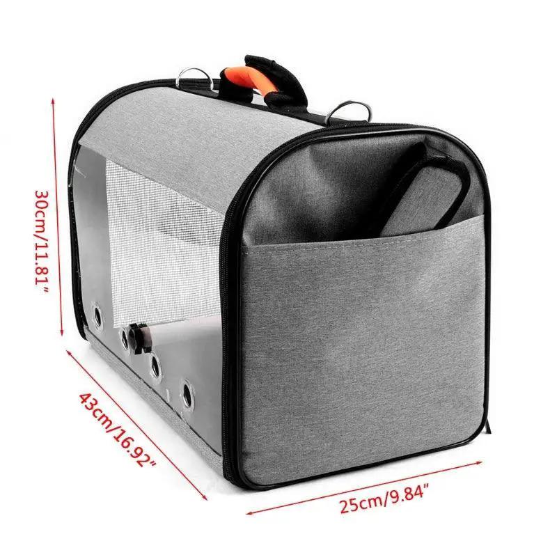 FeatherVoyage Bird Travel Bag With Perch For Safe Travel