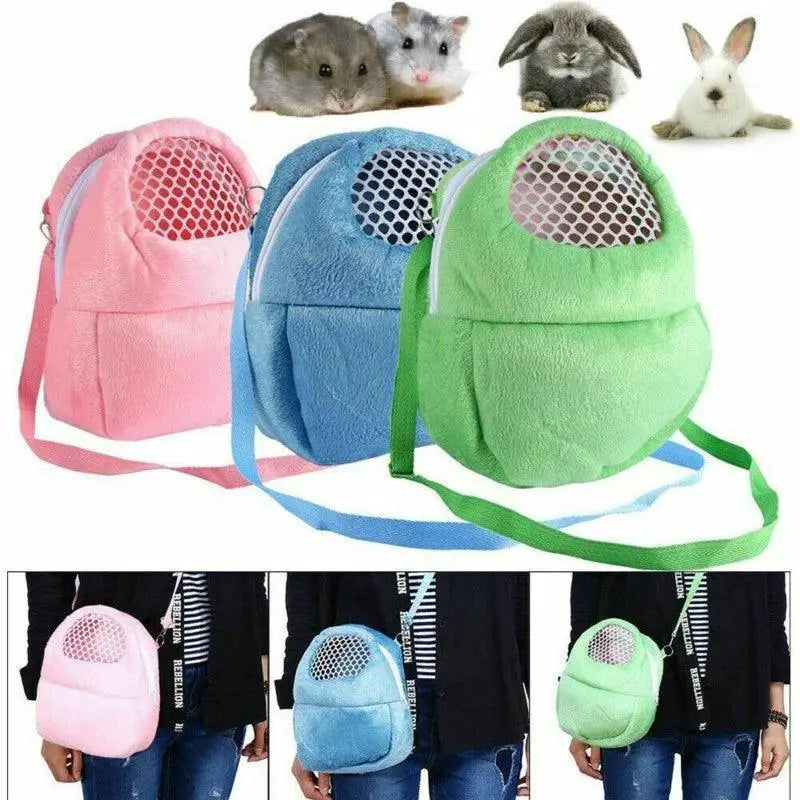 VelvetNest Small Pet Carrier Soft Plush Velvet Travel Bag