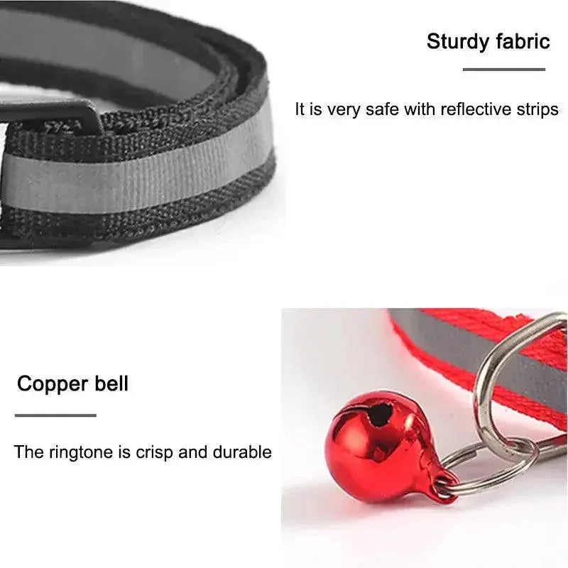 Colorful Bell Collar for Cat and Puppy Adjustable Necklace