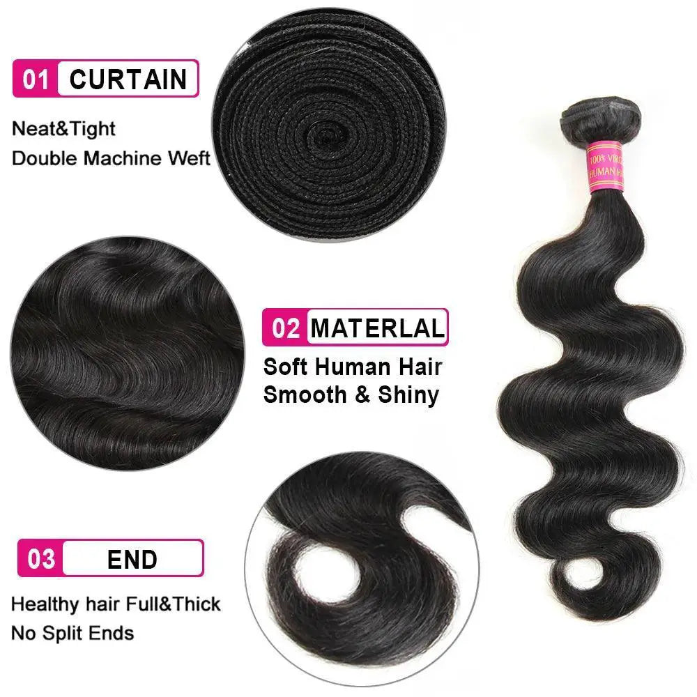 Meetu Brazilian Body Wave Hair Extensions Effortless