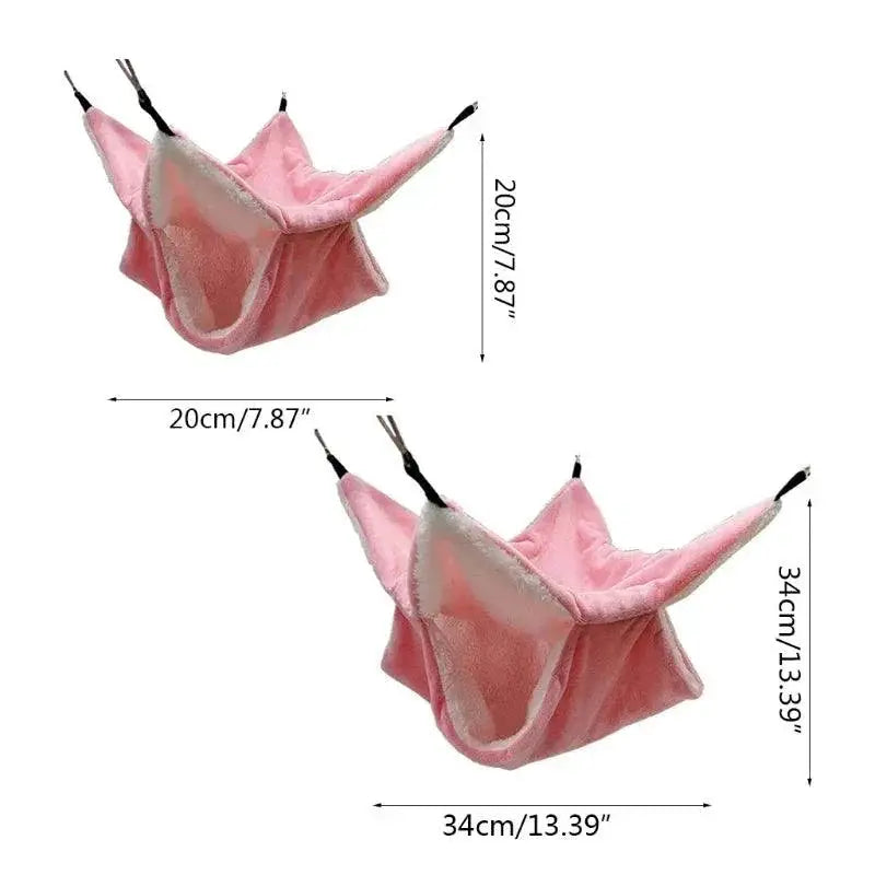 Cozy Plush Hammock For Small Pets Warm Sleeping Bag House