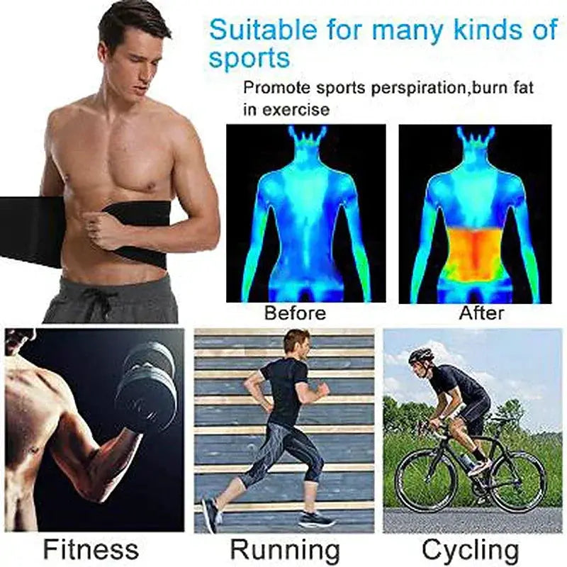 Waist Trimmer Belt For Men Body Shaper Tummy Control