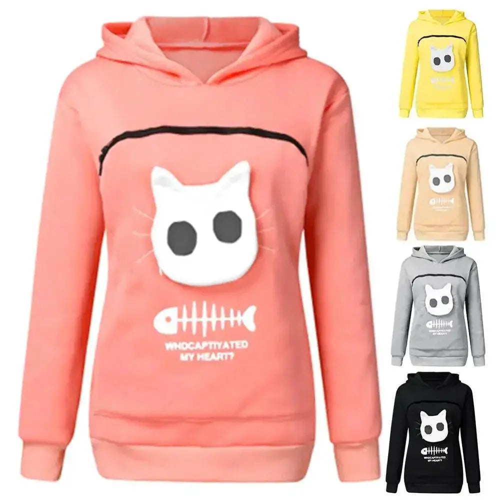 Furry Friends Kangaroo Pouch Hoodie Keeps Your Pet Close