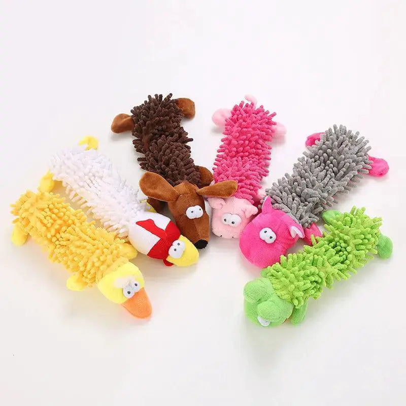 Pet Plush Toy Small Dogs Squeaky Chew Animal Shape