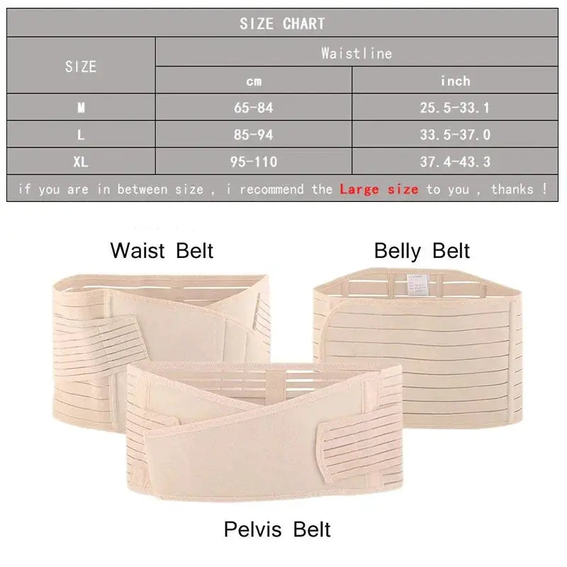 Ultimate 3 in 1 Postpartum Belly Belt for Recovery Aid