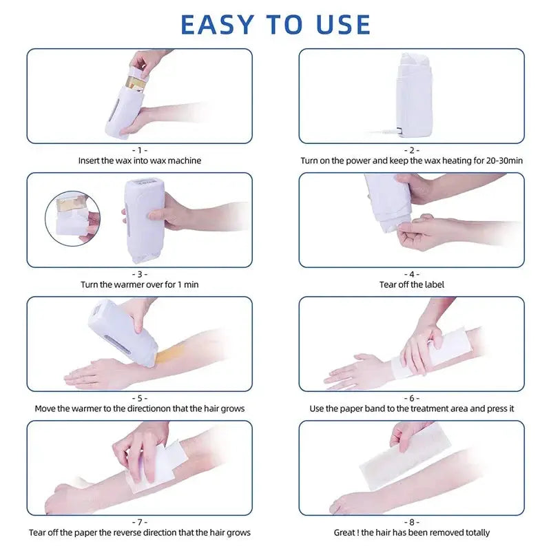 Portable Hair Removal Epilator Wax Warmer For Home Use