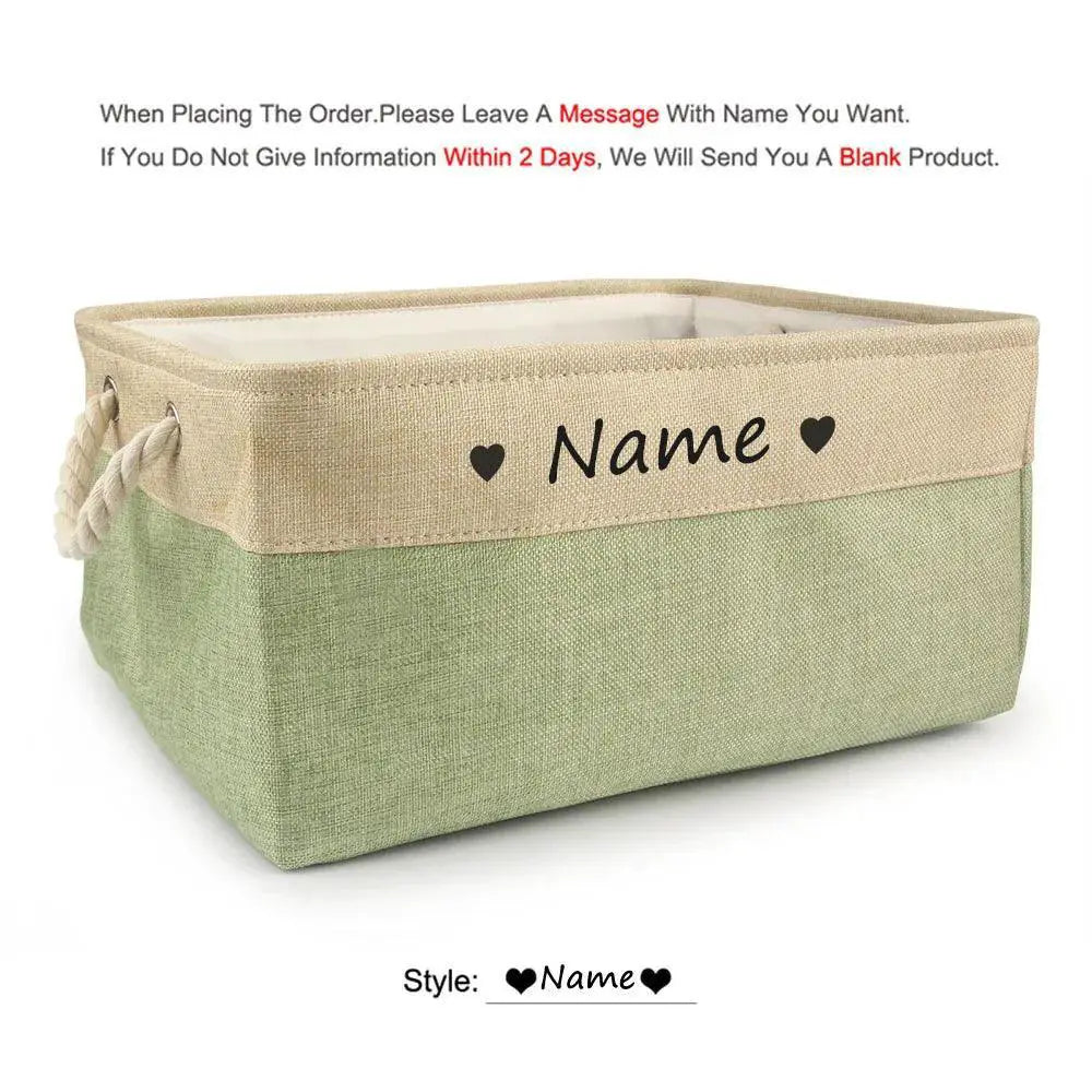 Personalized Pet Toy Storage Box With Custom Name Clothes — product view 15