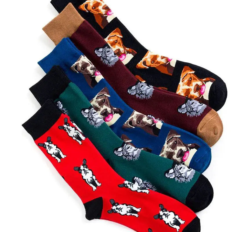 Playful Avocado And Sushi Animal Socks Happy Cotton Blend