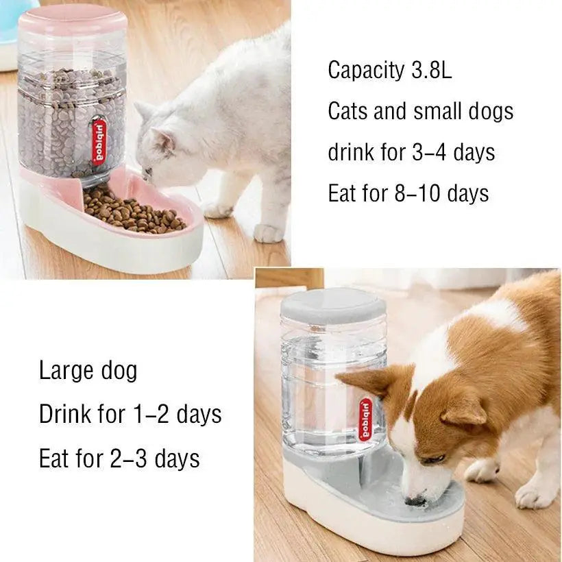 Automatic Large Capacity Pet Feeding Bowls Easy Care