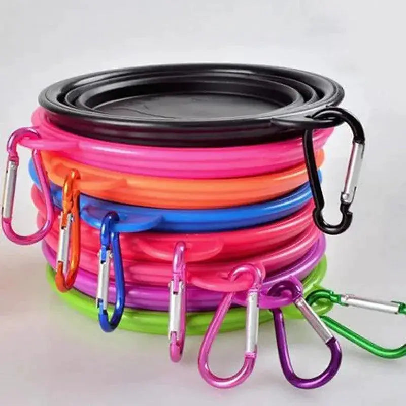 Silicone Foldable Pet Bowl Portable Travel For Cats And Dogs