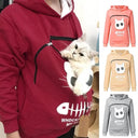 Pet Lover's Kangaroo Pet Carrier Hoodie with Cuddle Pouch