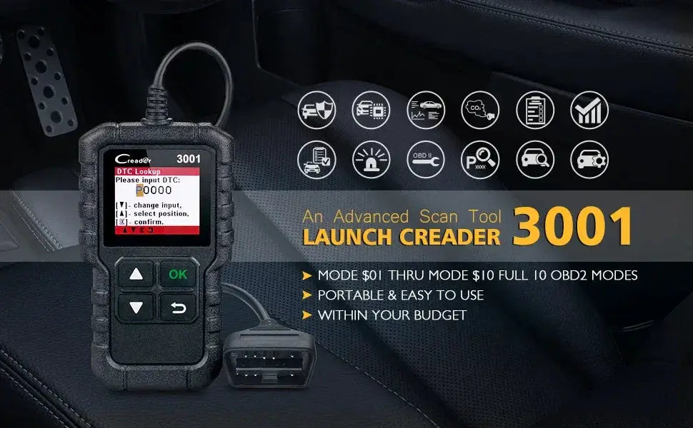 Launch X431 Creader 3001 OBDII Diagnostic Scanner Pro