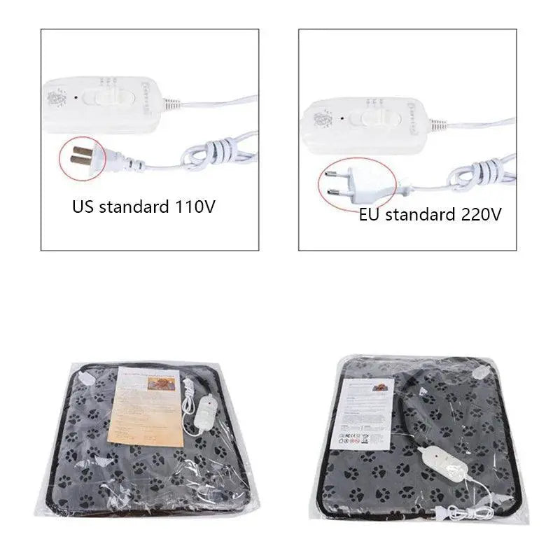 Heated Pet Pad With Adjustable Temperature Waterproof Wire