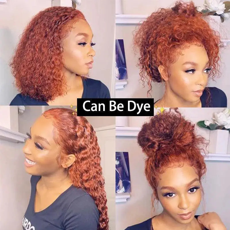 Luxurious Deep Wave Curly Lace Front Wig Remy Hair