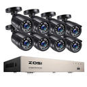 ZOSI Outdoor Surveillance Kit Crystal Clear Day/Night Vision