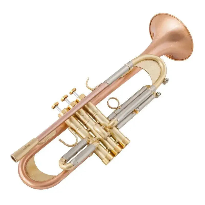 New Arrival Bb Trumpet Gold Lacquer Silver Plated Finish