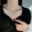 XIYANIKE 316L Stainless Steel Gold Color Love Heart Necklace
