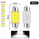 LED Car Interior Dome Lights Premium White COB Bulbs 7000K