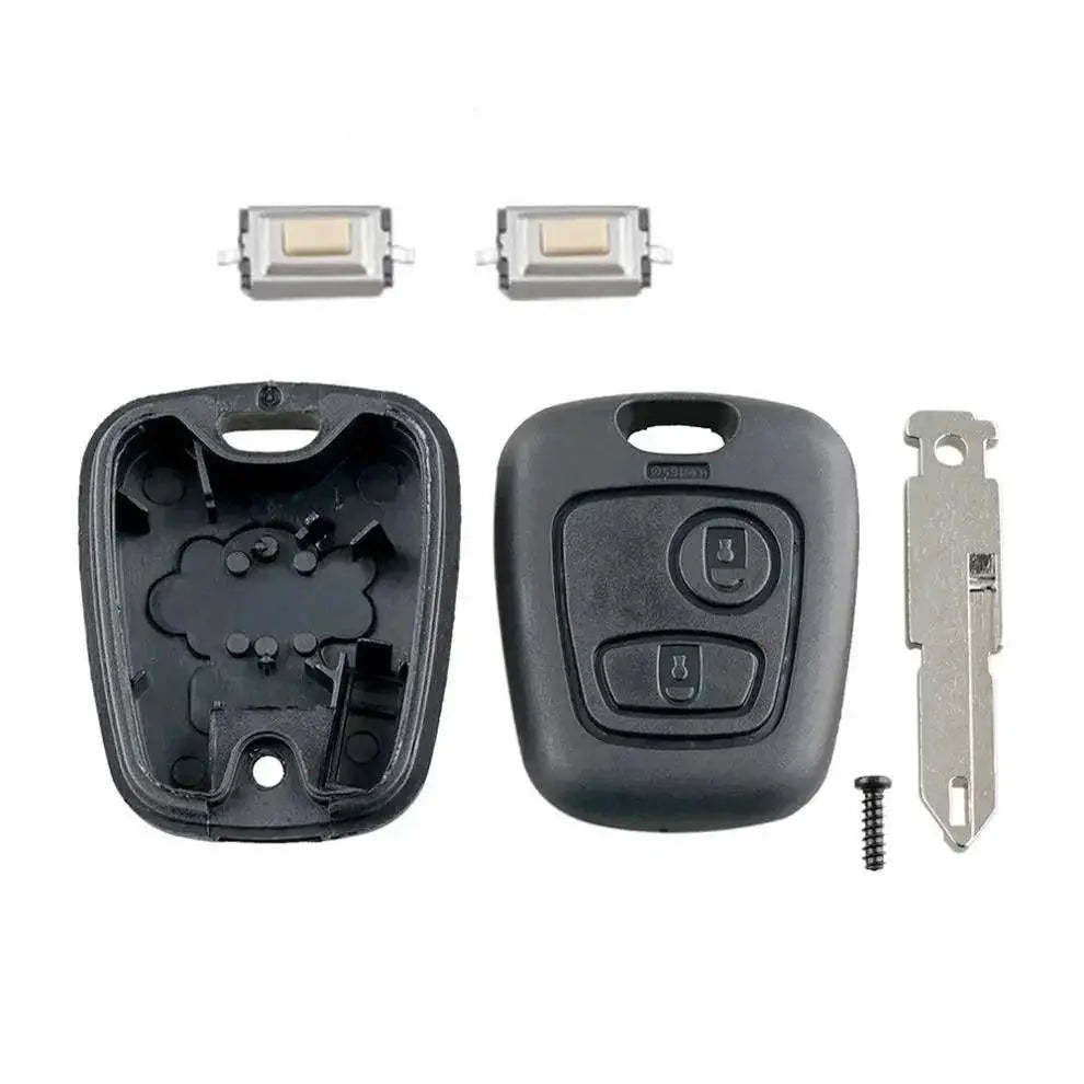 Peugeot Key Shell Cover With Blade Micro Switches Case