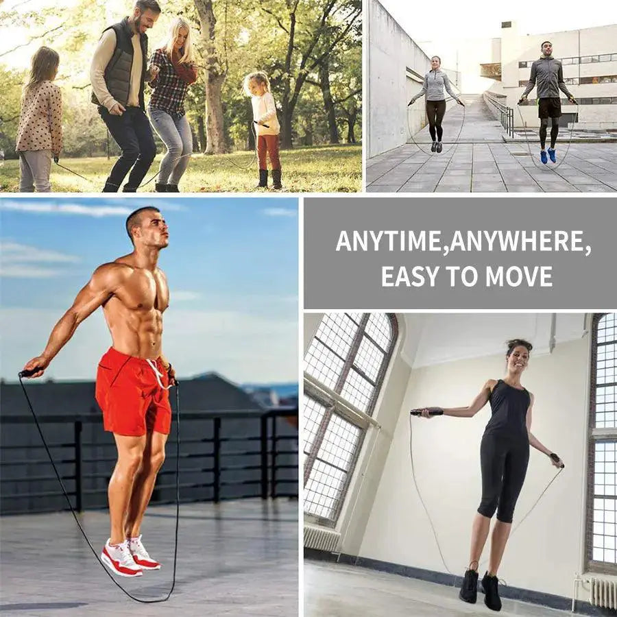 Rapid Speed Steel Wire Jump Rope For Intense Workouts