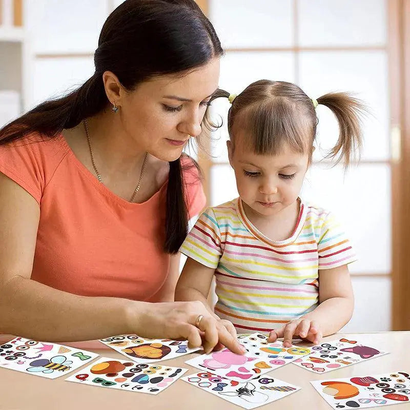 Kids Animal Puzzle Sticker Game for Fun Learning Experience