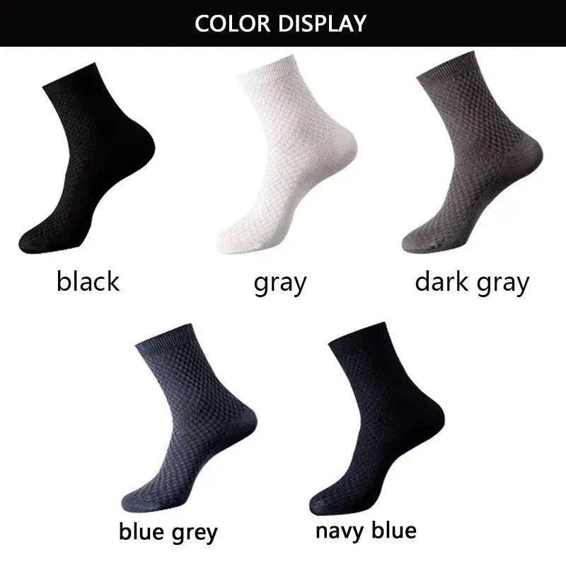 Elegant Bamboo Fiber Compression Socks For Men Style Comfort