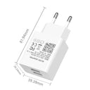 Universal 5V 2A Wall Charger and USB Type-C Cable