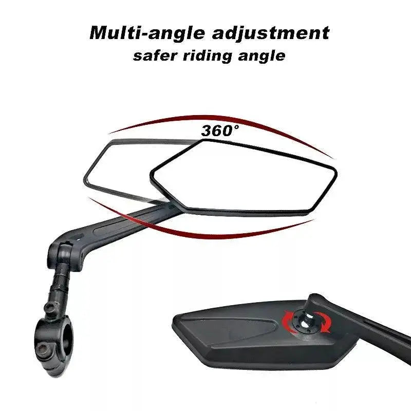 Bike Mirror Ultimate Safety Upgrade with Adjustable Base