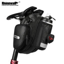 Waterproof Bike Saddle Bag With Bottle Holder