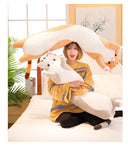 1pc 50-130CM Long Animal Cat Plush Toys Pillows for Comfort