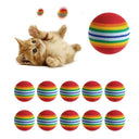 Colorful Interactive Cat Toy Ball Set for Playful Pets