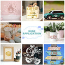 12X10ft HTVRONT Mirror Metallic Vinyl Roll for Cricut Decor