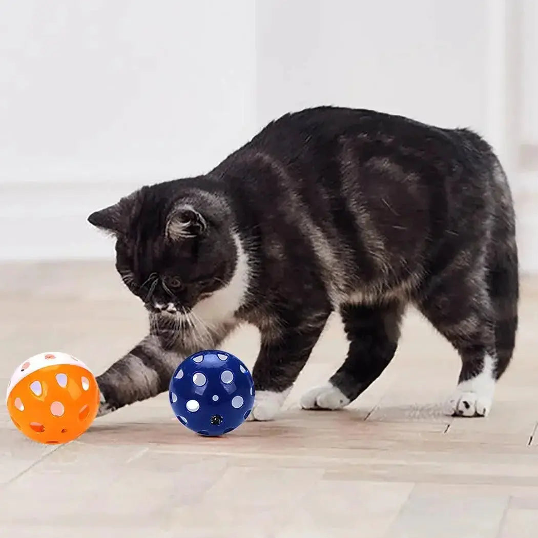 Interactive Cat Toy Set With Engaging Bell Balls For Fun