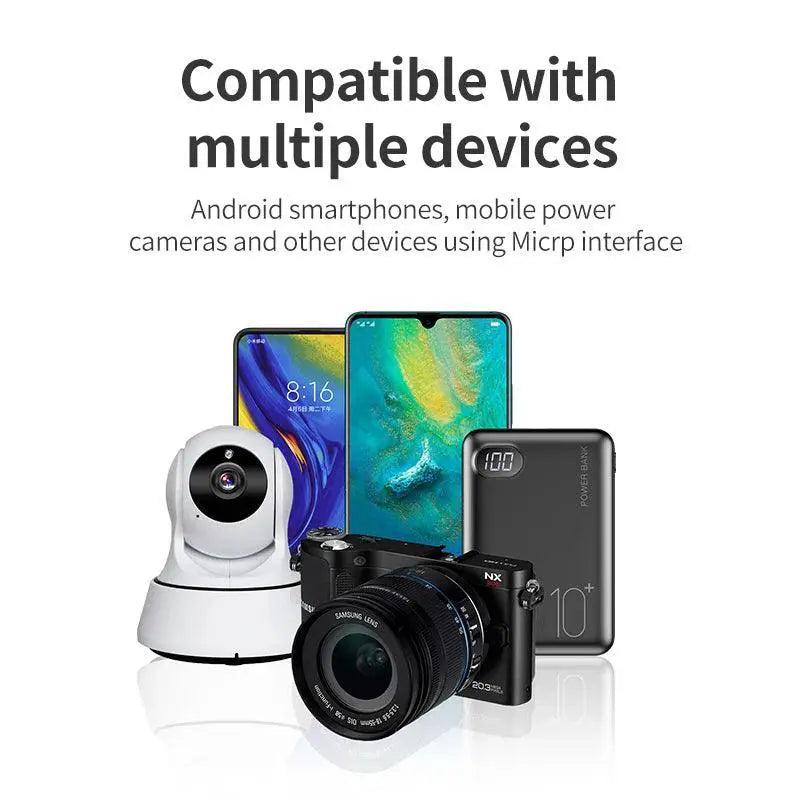 Super Length Micro USB Cable For Xiaomi Camera And More