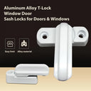 Aluminum Alloy T-Lock Window Door Sash Locks No Screws