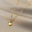 XIYANIKE 316L Stainless Steel Gold Color Love Heart Necklace