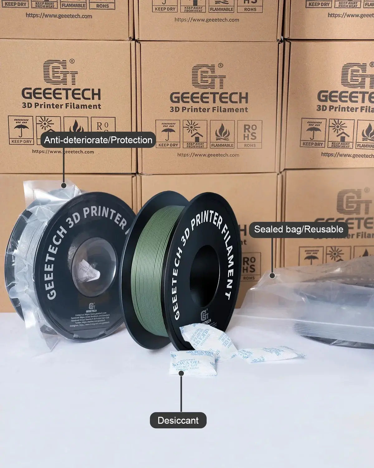 Geeetech Matte Filament PLA 1.75mm 1kg Spool For 3D Printing
