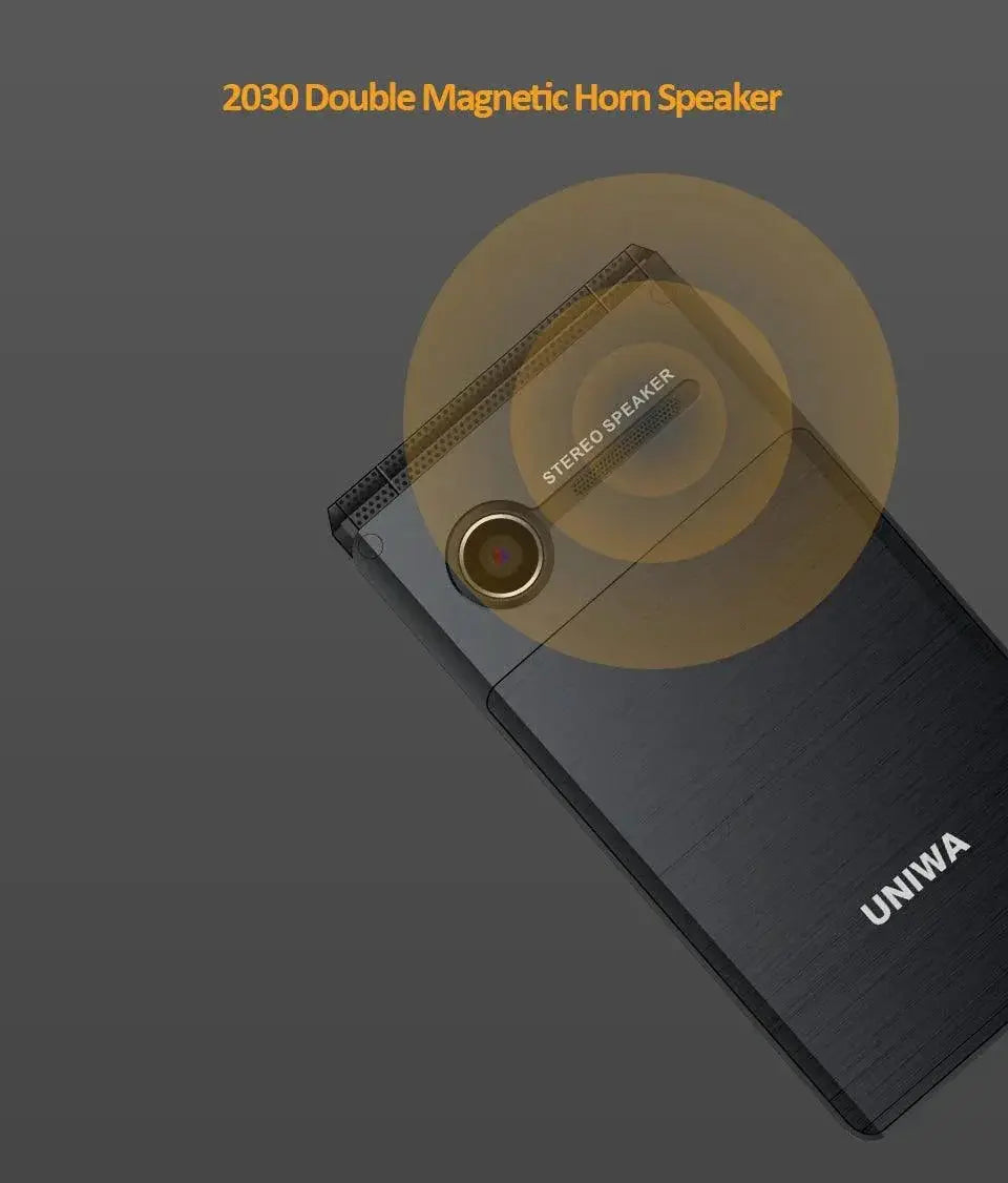 UNIWA X28 Senior Flip Phone Dual SIM FM Radio Big Button