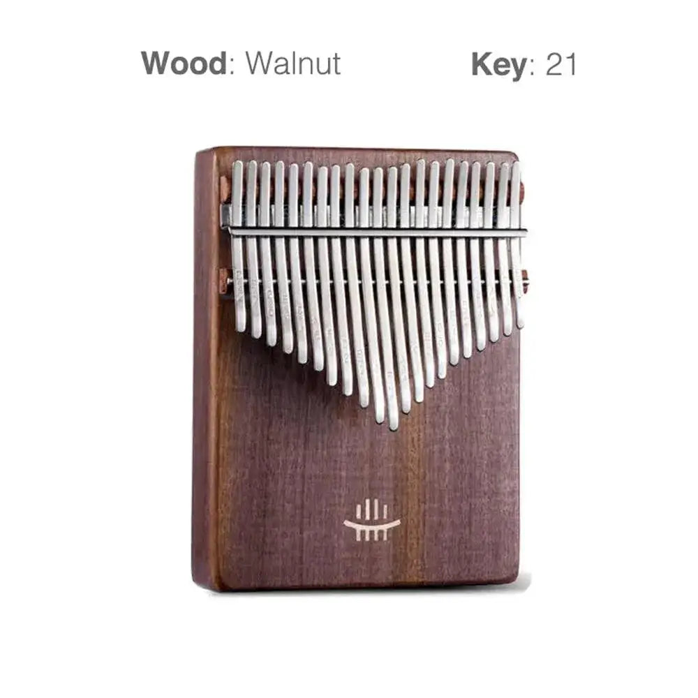 21 Or 17 Key Kalimba Acacia Walnut Curly Figure Keyboard