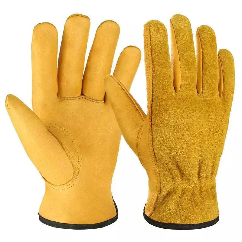 Cowhide Driver Work Gloves for High Quality Hunting Grip